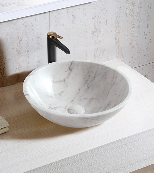 Circa Carrara - Table Mounted Basin – Aquant India